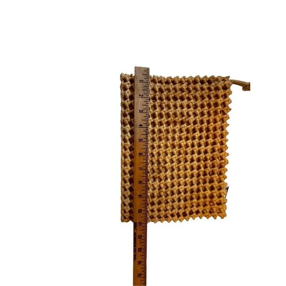 Walbrog natural straw basket weave shoulder bag made in Italy - Picture 5 of 16